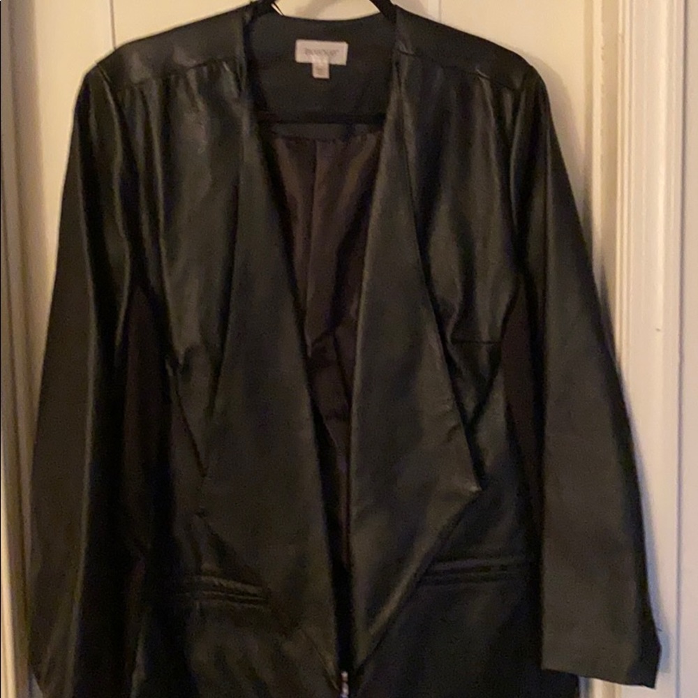 Black Faux Leather Jacket